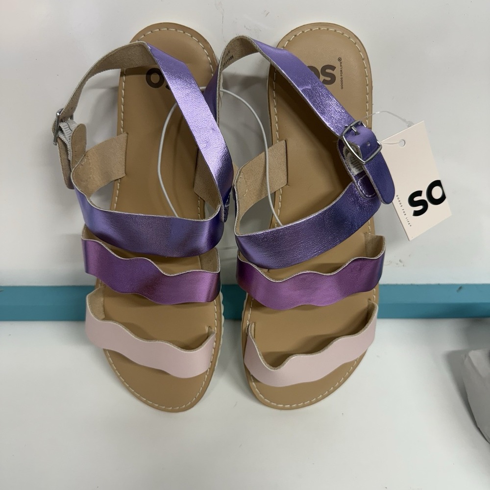 SO Girls Grayce Lilac Sandals Size 5 New with Tags